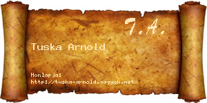 Tuska Arnold névjegykártya
